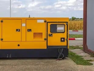 TCFAITH technician servicing a standby generator at a home TCFAITH technician servicing a standby generator at a home
