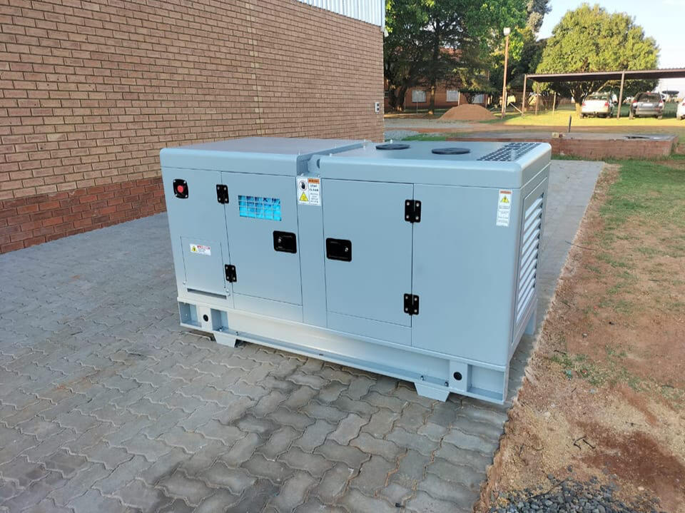 Silent canopy standby generator installed and commissioned Silent canopy standby generator installed and commissioned